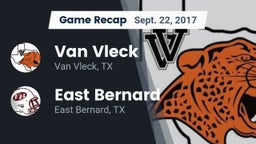Recap: Van Vleck  vs. East Bernard  2017