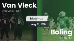 Matchup: Van Vleck High vs. Boling  2018