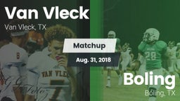 Matchup: Van Vleck High vs. Boling  2017