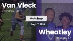 Matchup: Van Vleck High vs. Wheatley  2018
