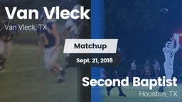 Matchup: Van Vleck High vs. Second Baptist  2018