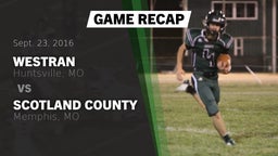 Recap: Westran  vs. Scotland County  2016