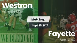 Matchup: Westran  vs. Fayette  2017