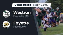 Recap: Westran  vs. Fayette  2017
