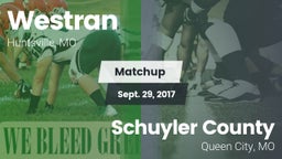 Matchup: Westran  vs. Schuyler County 2017