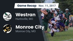 Recap: Westran  vs. Monroe City  2017