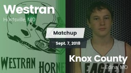 Matchup: Westran  vs. Knox County  2018