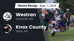 Recap: Westran  vs. Knox County  2018