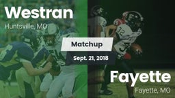 Matchup: Westran  vs. Fayette  2018