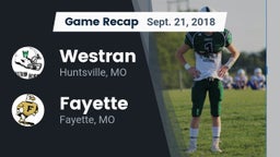 Recap: Westran  vs. Fayette  2018