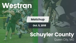 Matchup: Westran  vs. Schuyler County 2018
