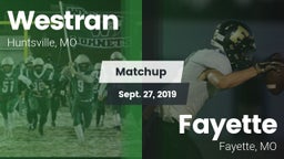 Matchup: Westran  vs. Fayette  2019