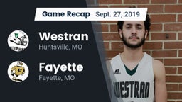 Recap: Westran  vs. Fayette  2019