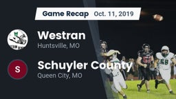 Recap: Westran  vs. Schuyler County 2019
