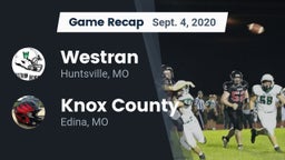 Recap: Westran  vs. Knox County  2020