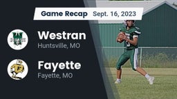 Recap: Westran  vs. Fayette  2023