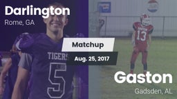 Matchup: Darlington High vs. Gaston  2017