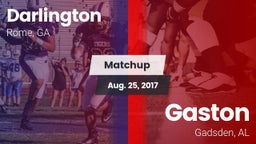 Matchup: Darlington High vs. Gaston  2017