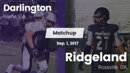 Matchup: Darlington High vs. Ridgeland  2017