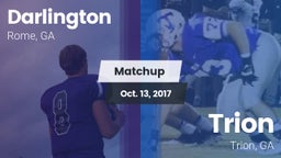 Matchup: Darlington High vs. Trion  2017