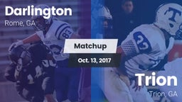 Matchup: Darlington High vs. Trion  2017
