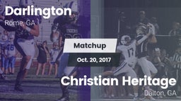 Matchup: Darlington High vs. Christian Heritage  2017