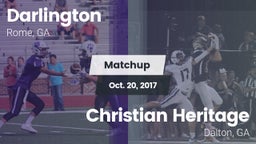 Matchup: Darlington High vs. Christian Heritage  2017