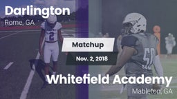 Matchup: Darlington High vs. Whitefield Academy 2018