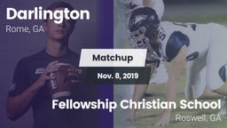 Matchup: Darlington High vs. Fellowship Christian School 2019