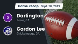 Recap: Darlington  vs. Gordon Lee  2019