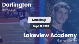 Matchup: Darlington High vs. Lakeview Academy  2020