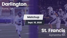 Matchup: Darlington High vs. St. Francis  2020