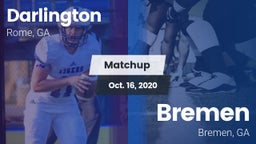 Matchup: Darlington High vs. Bremen  2020