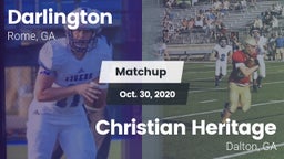 Matchup: Darlington High vs. Christian Heritage  2020