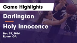 Darlington  vs Holy Innocence Game Highlights - Dec 03, 2016