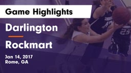 Darlington  vs Rockmart  Game Highlights - Jan 14, 2017