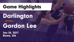 Darlington  vs Gordon Lee Game Highlights - Jan 24, 2017