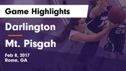 Darlington  vs Mt. Pisgah Game Highlights - Feb 8, 2017