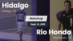 Matchup: Hidalgo  vs. Rio Hondo  2018