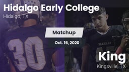 Matchup: Hidalgo  vs. King  2020