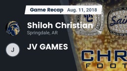 Recap: Shiloh Christian  vs. JV GAMES 2018
