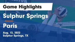 Sulphur Springs  vs Paris  Game Highlights - Aug. 13, 2022