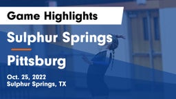 Sulphur Springs  vs Pittsburg  Game Highlights - Oct. 25, 2022