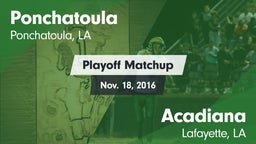 Matchup: Ponchatoula High vs. Acadiana  2016