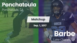 Matchup: Ponchatoula High vs. Barbe  2017