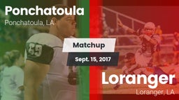 Matchup: Ponchatoula High vs. Loranger  2017