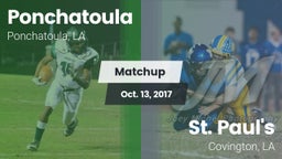 Matchup: Ponchatoula High vs. St. Paul's  2017