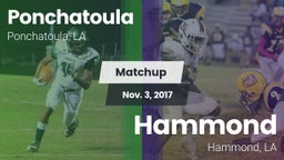 Matchup: Ponchatoula High vs. Hammond  2017