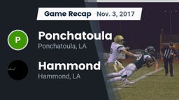 Recap: Ponchatoula  vs. Hammond  2017