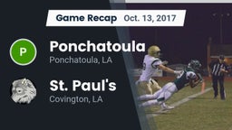 Recap: Ponchatoula  vs. St. Paul's  2017